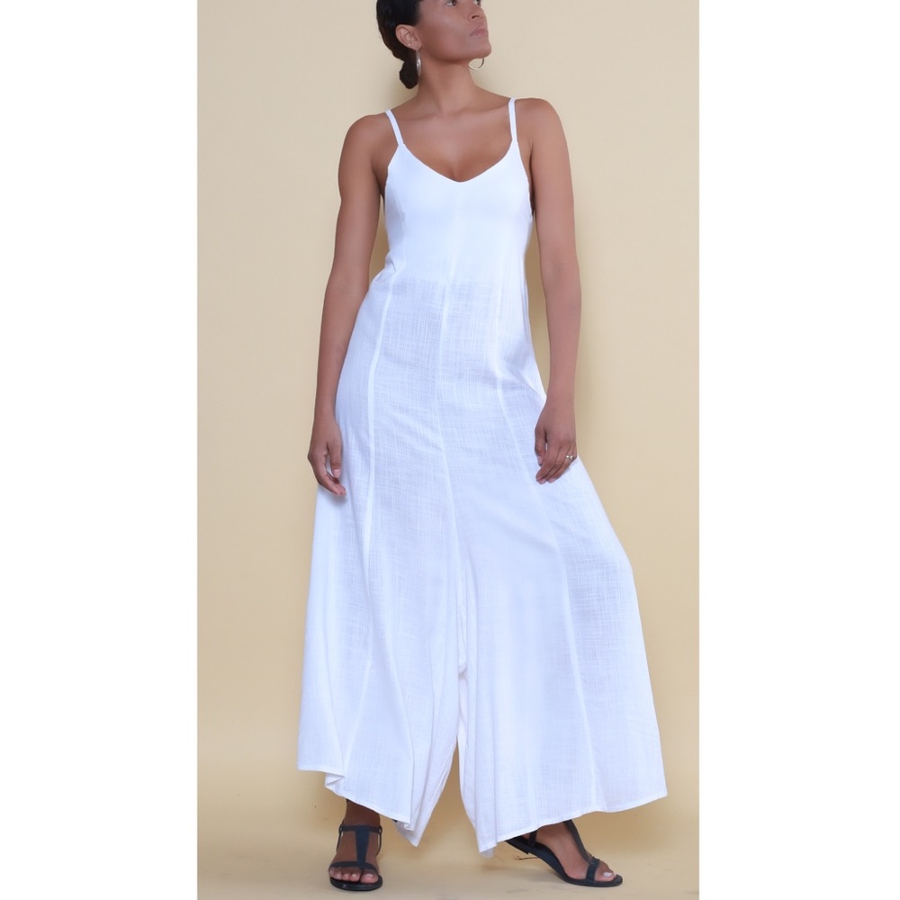 JUMPSUIT WOMEN RESORTWEAR LINEN BOHEMIAN